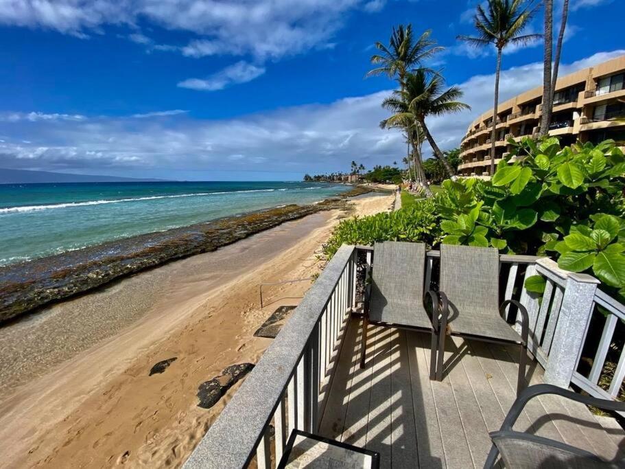 Oceanfront With Aircon-Hear The Waves-Amazing Views-Wifi Apartment Lahaina Ngoại thất bức ảnh