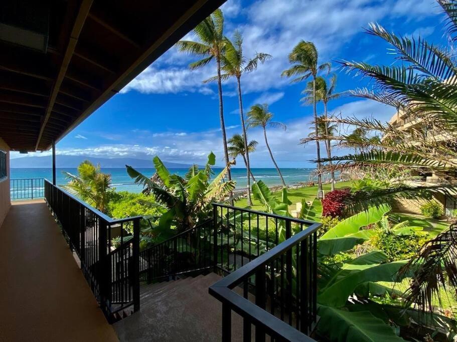 Oceanfront With Aircon-Hear The Waves-Amazing Views-Wifi Apartment Lahaina Ngoại thất bức ảnh